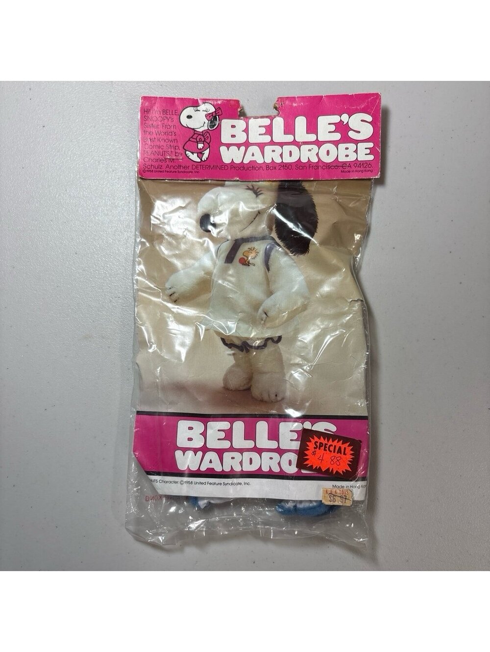 Vintage Belle's Wardrobe Peanuts Snoopy Sister Outfit Blue Trim Sealed NIP